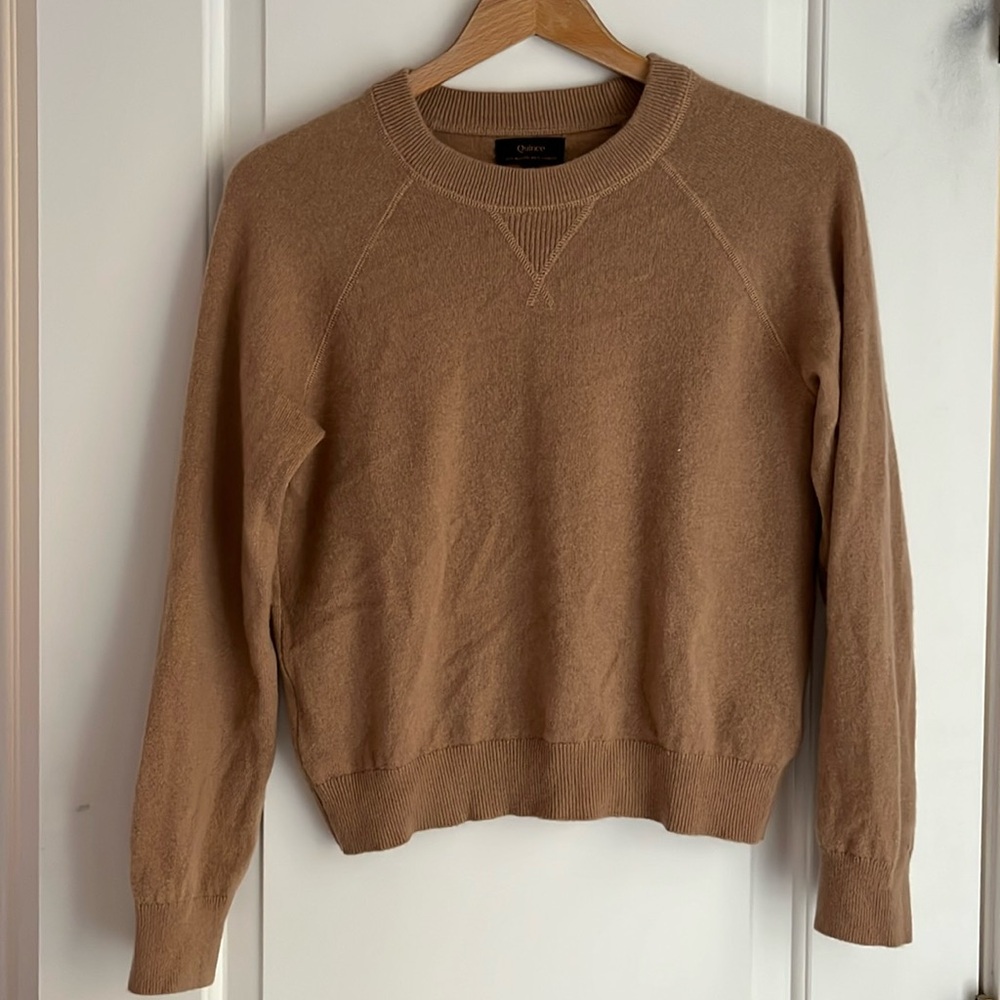 Quince Mongolian Shrunken Cashmere Sweatshirt